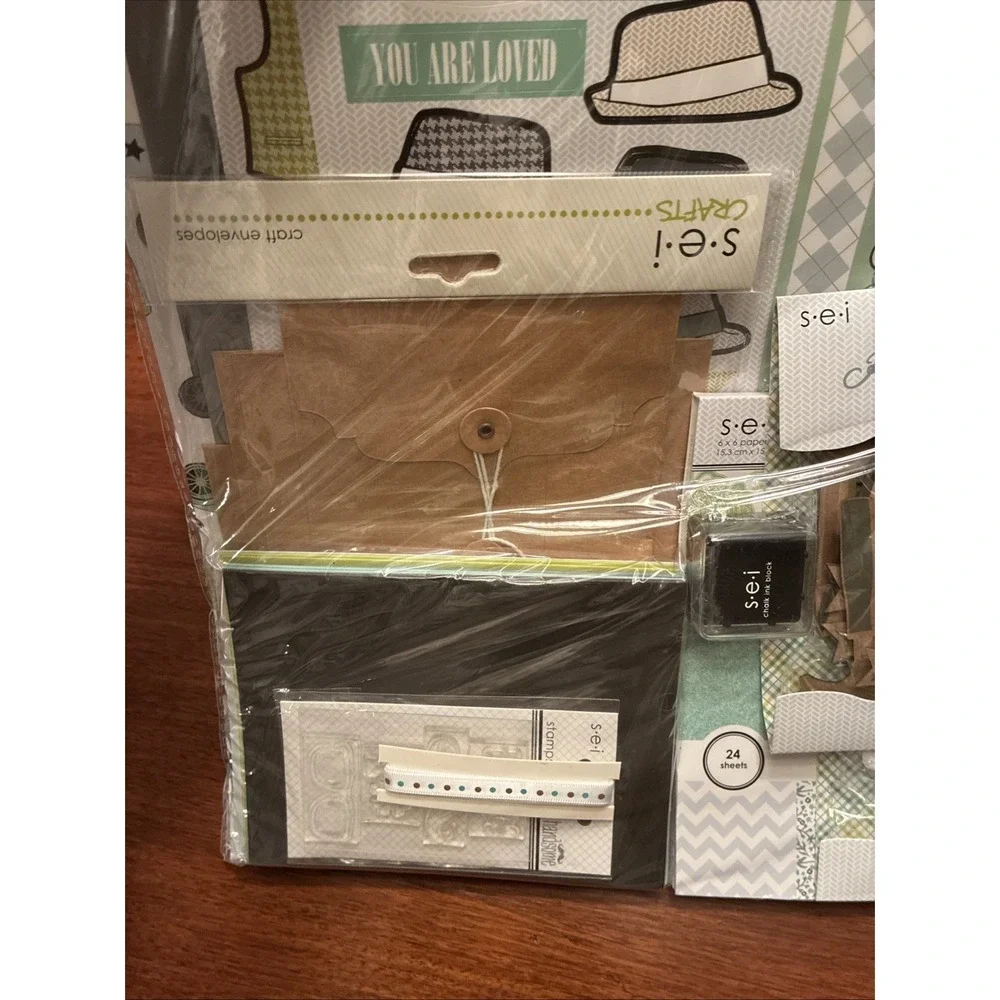 SEI Crafts Scrapbooking Card Maker Kit - 12 cards NEW/SEALED Dads, Grads & More